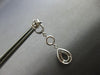 .95CT DIAMOND 14K WHITE GOLD 3D CIRCLE OF LIFE DOUBLE TEAR DROP HANGING EARRINGS