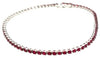 ESTATE 2.32CT AAA RUBY 18KT WHITE GOLD 3D ROUND CLASSIC FUN LOVE TENNIS BRACELET