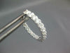 ESTATE .78CT DIAMOND 18KT WHITE GOLD CLASSIC INSIDE OUT HUGGIE HANGING EARRINGS
