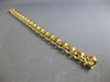 ESTATE LONG 14K YELLOW GOLD CLASSIC HANDCRAFTED SOLID DOUBLE LINK CHARM BRACELET