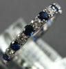 1.40CT DIAMOND & AAA SAPPHIRE 18KT WHITE GOLD CLASSIC ETERNITY ANNIVERSARY RING