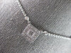 .35CT DIAMOND 14KT WHITE GOLD ROUND & PRINCESS SQUARE BY THE YARD LOVE NECKLACE