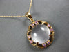 4.72CT DIAMOND & AAA PINK SAPPHIRE & PINK QUARTZ 14K ROSE GOLD 3D FLORAL PENDANT