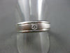 ESTATE .10CT DIAMOND 14K WHITE GOLD SOLITAIRE MENS WEDDING ENGAGEMENT RING #1283
