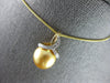 10CT DIAMOND & AAA GOLDEN SOUTH SEA PEARL 14KT YELLOW GOLD 3D FLOATING PENDANT