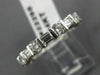ESTATE 2.40CT BAGUETTE & ROUND CUT DIAMOND 14KT WHITE GOLD ETERNITY RING #22295