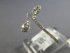 ESTATE .33CT DIAMOND 14K WHITE GOLD ROUND DOUBLE TEAR DROP CRISS CROSS LOVE RING