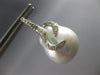 EXTRA LARGE .32CT DIAMOND & AAA SOUTH SEA PEARL 18KT WHITE GOLD HANGING EARRINGS