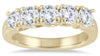 LARGE 1.5CT DIAMOND 14KT YELLOW GOLD 3D LUCIDA 4 PRONG 5 STONE ANNIVERSARY RING