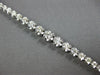 ESTATE 2.73CT DIAMOND 14KT WHITE GOLD 3D ROUND GRADUATING LOVE TENNIS BRACELET