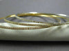 ESTATE 5.30CT DIAMOND 18KT TRI COLOR GOLD 3D ETERNITY STACKABLE BANGLE BRACELET