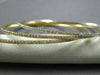 ESTATE 5.30CT DIAMOND 18KT TRI COLOR GOLD 3D ETERNITY STACKABLE BANGLE BRACELET