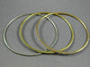 ESTATE 5.30CT DIAMOND 18KT TRI COLOR GOLD 3D ETERNITY STACKABLE BANGLE BRACELET