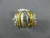 ESTATE WIDE .20CT DIAMOND 14KT 2 TONE GOLD 3D NINE STONE ETOILE ANNIVERSARY RING