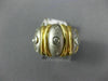 ESTATE WIDE .20CT DIAMOND 14KT 2 TONE GOLD 3D NINE STONE ETOILE ANNIVERSARY RING