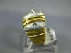 ESTATE WIDE .20CT DIAMOND 14KT 2 TONE GOLD 3D NINE STONE ETOILE ANNIVERSARY RING