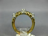 ESTATE WIDE .20CT DIAMOND 14KT 2 TONE GOLD 3D NINE STONE ETOILE ANNIVERSARY RING