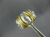 ESTATE WIDE .20CT DIAMOND 14KT 2 TONE GOLD 3D NINE STONE ETOILE ANNIVERSARY RING