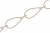 ESTATE WIDE 1.26CT DIAMOND 18K ROSE GOLD 3D TEAR DROP PEAR SHAPE TENNIS BRACELET