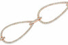 ESTATE WIDE 1.26CT DIAMOND 18K ROSE GOLD 3D TEAR DROP PEAR SHAPE TENNIS BRACELET