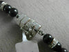 ESTATE 176.60CT WHITE & RAW BLACK DIAMOND 18KT WHITE GOLD BY THE YARD NECKLACE