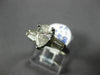 ESTATE 1.36CT DIAMOND 18KT WHITE GOLD 3D CLASSIC PEAR SHAPE ENGAGEMENT RING