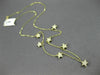 ESTATE .28CT DIAMOND 14KT YELLOW GOLD 3D CLASSIC MULTI STAR BY THE YARD NECKLACE