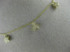 ESTATE .28CT DIAMOND 14KT YELLOW GOLD 3D CLASSIC MULTI STAR BY THE YARD NECKLACE