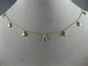 ESTATE .28CT DIAMOND 14KT YELLOW GOLD 3D CLASSIC MULTI STAR BY THE YARD NECKLACE