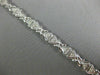 ESTATE 2.35CT ROUND DIAMOND 14K WHITE GOLD TRILLION SHAPE PAVE TENNIS BRACELET