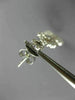 ESTATE LARGE 2.40CT DIAMOND 18KT WHITE GOLD 3D FLOWER JOURNEY HANGING EARRINGS