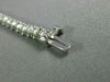 ESTATE 2.74CT ROUND CUT DIAMOND 14KT WHITE GOLD 3D CLASSIC LOVE TENNIS BRACELET