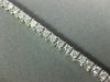 ESTATE 2.74CT ROUND CUT DIAMOND 14KT WHITE GOLD 3D CLASSIC LOVE TENNIS BRACELET