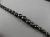 ESTATE LARGE 140.80CT RAW BLACK DIAMOND 18KT WHITE GOLD BEADED CLASSIC NECKLACE