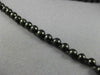 ESTATE LARGE 140.80CT RAW BLACK DIAMOND 18KT WHITE GOLD BEADED CLASSIC NECKLACE
