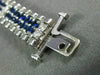 WIDE 6.9CT DIAMOND & AAA SAPPHIRE 14K WHITE GOLD MULTI ROW TENNIS BRACELET 22337