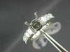 ESTATE 1.86CT PRINCESS CUT DIAMOND 18KT WHITE GOLD 3D SEMI MOUNT ENGAGEMENT RING
