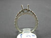 ESTATE 1.86CT PRINCESS CUT DIAMOND 18KT WHITE GOLD 3D SEMI MOUNT ENGAGEMENT RING
