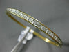 ESTATE 1.80CT DIAMOND 14KT YELLOW GOLD 3D SEMI ETERNITY CHANNEL BANGLE BRACELET