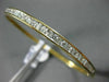 ESTATE 1.80CT DIAMOND 14KT YELLOW GOLD 3D SEMI ETERNITY CHANNEL BANGLE BRACELET
