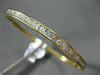 ESTATE 1.80CT DIAMOND 14KT YELLOW GOLD 3D SEMI ETERNITY CHANNEL BANGLE BRACELET