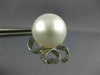 ESTATE EXTRA LARGE .83CT DIAMOND & AAA PEARL 18K WHITE GOLD BOW CLIP ON EARRINGS