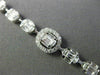ESTATE LARGE 12.77CT ROUND & BAGUETTE DIAMOND 18KT WHITE GOLD 3D LARIAT NECKLACE