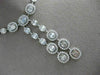 ESTATE LARGE 12.77CT ROUND & BAGUETTE DIAMOND 18KT WHITE GOLD 3D LARIAT NECKLACE
