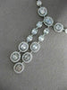 ESTATE LARGE 12.77CT ROUND & BAGUETTE DIAMOND 18KT WHITE GOLD 3D LARIAT NECKLACE