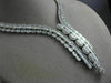 ESTATE EXTRA LARGE 30.25CT DIAMOND 18KT WHITE GOLD 3D ETERNITY COCKTAIL NECKLACE