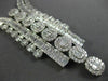 ESTATE EXTRA LARGE 30.25CT DIAMOND 18KT WHITE GOLD 3D ETERNITY COCKTAIL NECKLACE