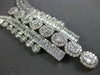 ESTATE EXTRA LARGE 30.25CT DIAMOND 18KT WHITE GOLD 3D ETERNITY COCKTAIL NECKLACE