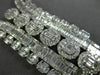 ESTATE EXTRA LARGE 30.25CT DIAMOND 18KT WHITE GOLD 3D ETERNITY COCKTAIL NECKLACE