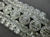 ESTATE EXTRA LARGE 30.25CT DIAMOND 18KT WHITE GOLD 3D ETERNITY COCKTAIL NECKLACE